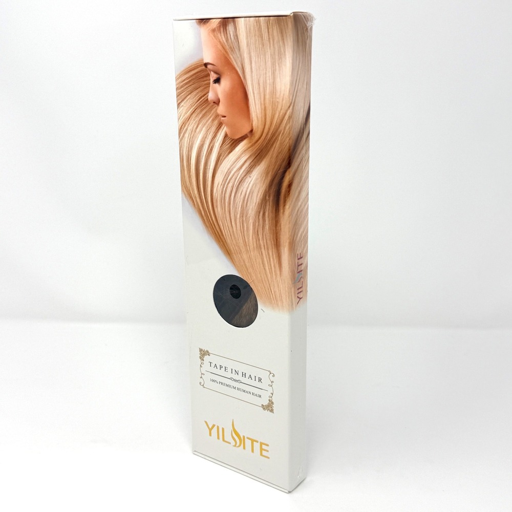 Yilsite 22 Inch Tape In Remy Human Hair Extensions P4 27 T4 Highlight Blonde